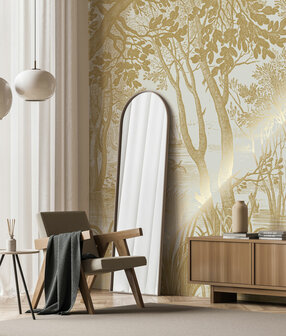 KEK Gold metallic Engraved landscapes MW-093 (Met Gratis Lijm)