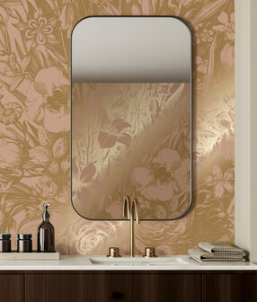 KEK Gold metallic Engraved flowers MW-137 (Met Gratis Lijm)