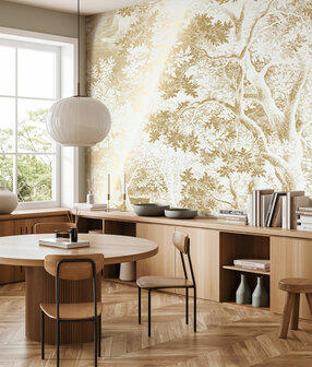 KEK  Gold metallic Engraved landscapes MW-164 (Met Gratis Lijm)