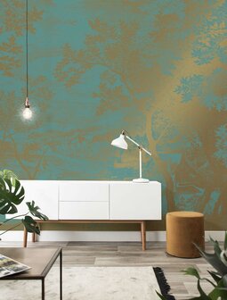 KEK Gold metallic Engraved landscapes MW-034 (Met Gratis Lijm)