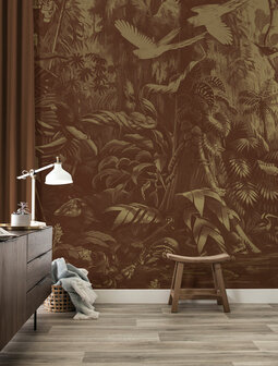 KEK Gold metallic Tropical landscapes MW-061 (Met Gratis Lijm)