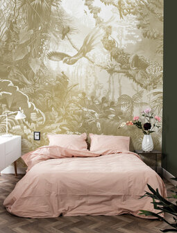 KEK Gold metallic Tropical landscapes MW-064 (Met Gratis Lijm)