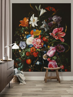 KEK Wallpaper Panel XL Golden age flowers BP-018 (Met Gratis Lijm)