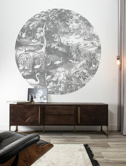 KEK Wallpaper Circle Engraved landscapes CK-045 (Met Gratis Lijm)