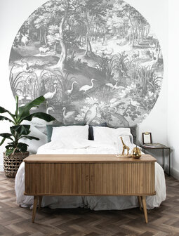 KEK Wallpaper Circle XL Engraved landscapes BC-045 (Met Gratis Lijm)