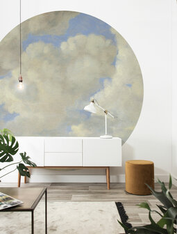 KEK Wallpaper Circle XL Golden age clouds BC-080 (Met Gratis Lijm)