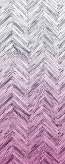 Komar Herringbone Pink Panel 6000A-VD1