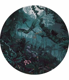 KEK Wallpaper Circle Tropical landscapes CK-087 (Met Gratis Lijm)