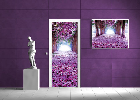 Purple Avenue Deurposter Fotobehang 2379VET