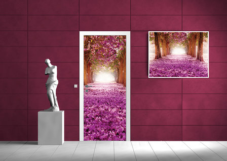 Pink Avenue Deurposter Fotobehang 2378VET