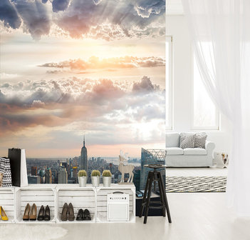 Sunny Sky over New York Fotobehang 10473VEA