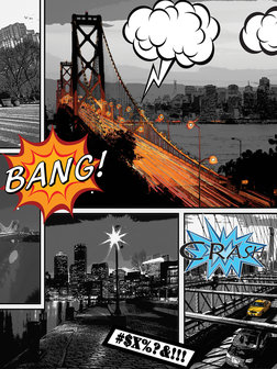 Comics Cities Fotobehang 10676VEA