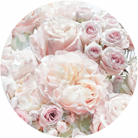 Komar Pink and Cream Roses D1-072