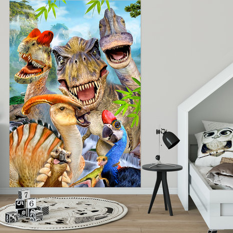 Dinosaurs- Selfies Fotobehang 12847VEA